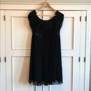 Black crepe cocktail dress, Shulami, size S